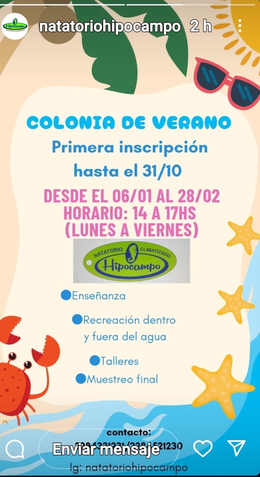 Natatorio Climatizado Hipocampo