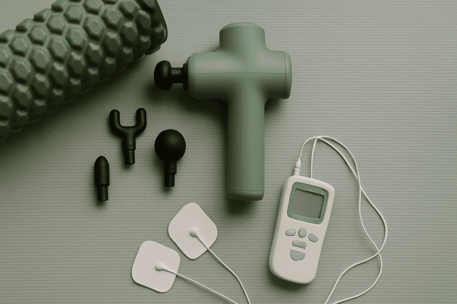 Pistolas de masaje, foam rollers y TENS: guia de recuperacion