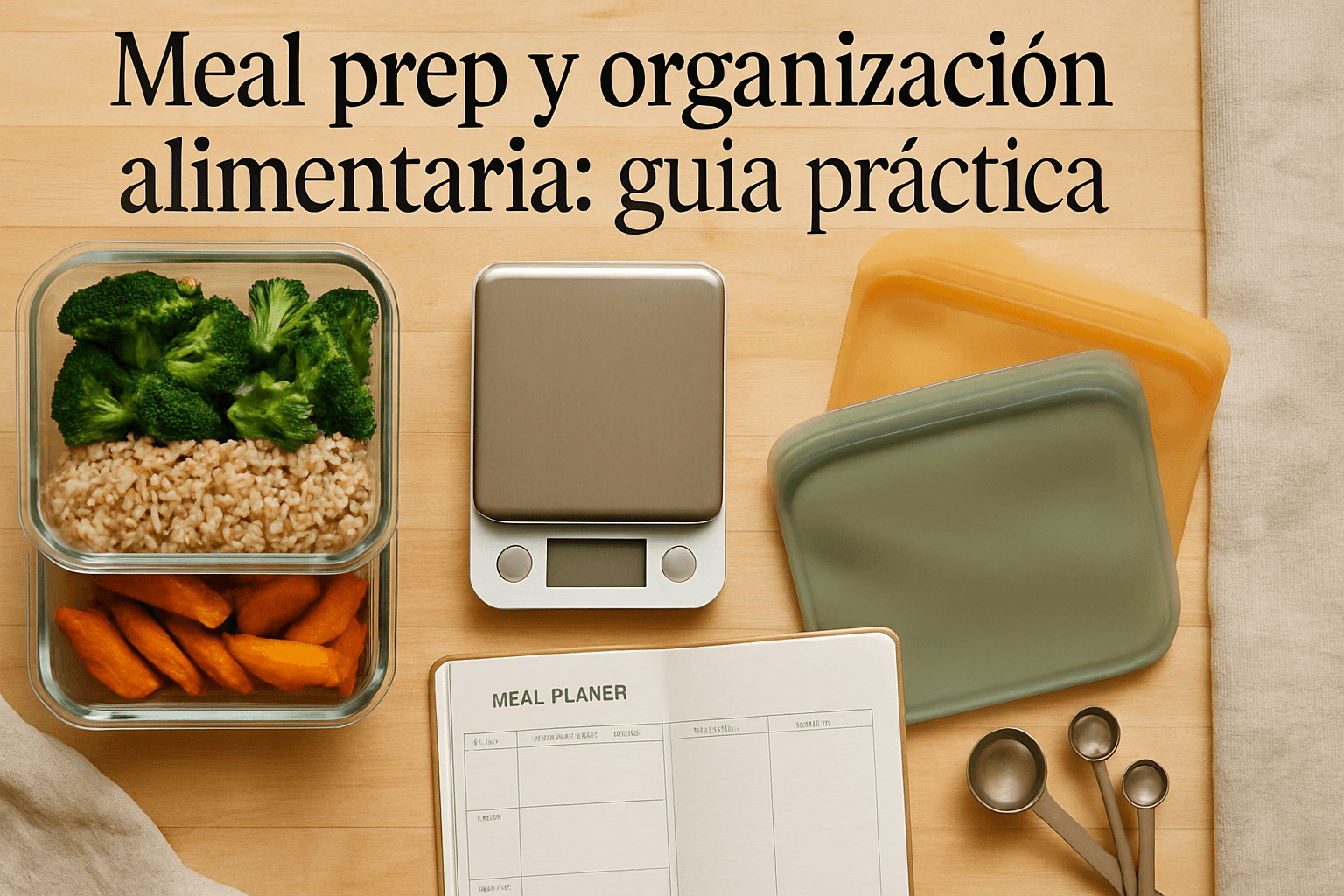 Meal prep y organizacion alimentaria: guia practica